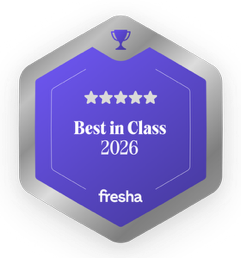 Fresha Best in Class 2026 award badge